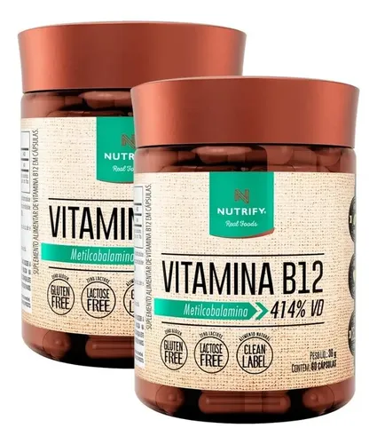 Vitamina B12 Metilcobalamina Nutrify
