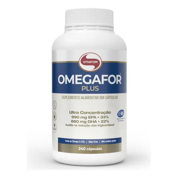 Suplemento Alimentar Omegafor Plus EPA e DHA 240 Cápsulas Vitafor