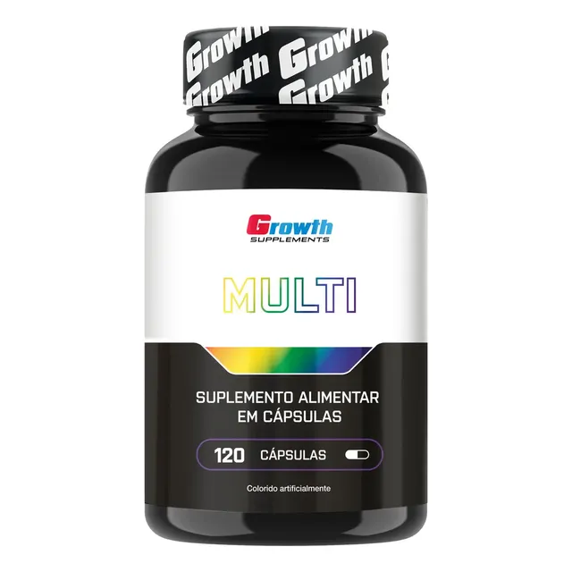 Multivitamínico 120 Cápsulas Growth Supplements sabor neutro