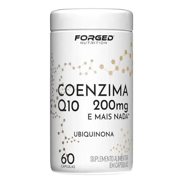 Coenzima Q10 200mg Pura Alta Concentração 60 Cápsulas Forged Nutrition